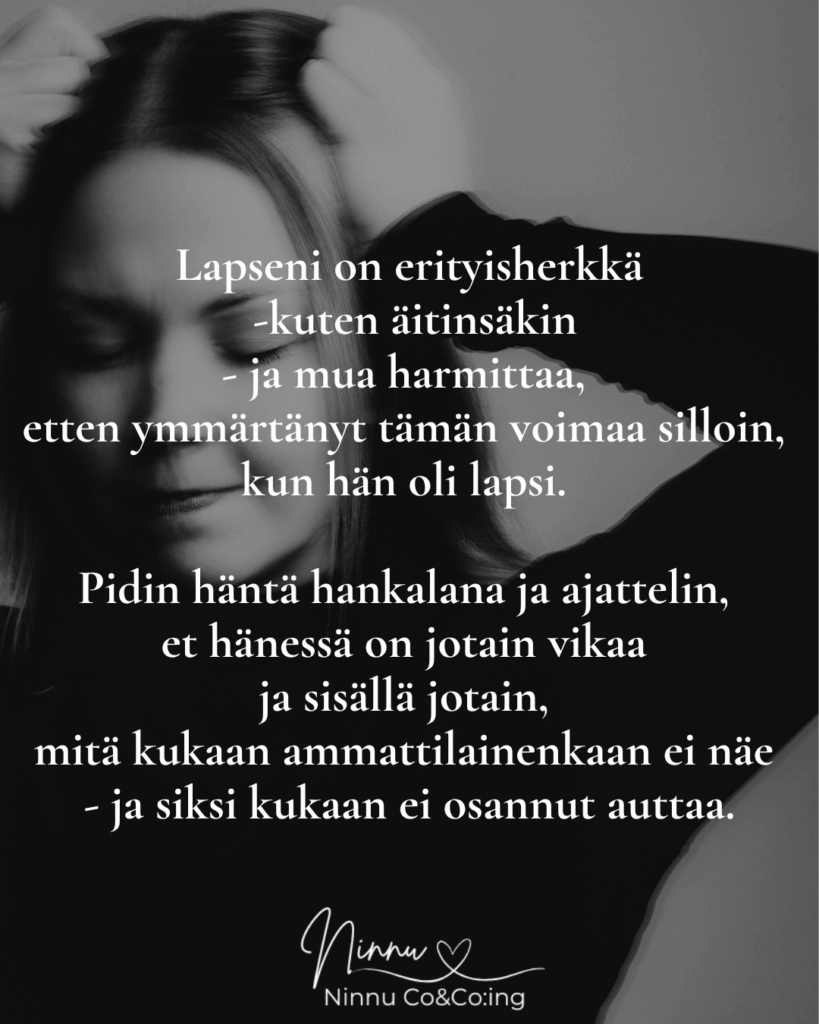 Erityisherkkä lapsi ei ole ongelma
